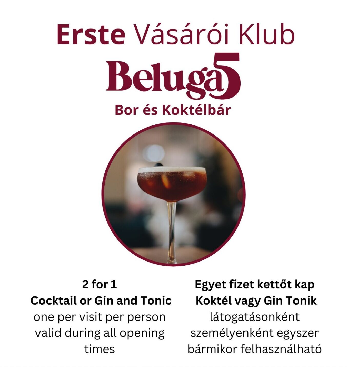 ERSTE Vásárlói Klub | Kedvezmény a Beluga5-ben